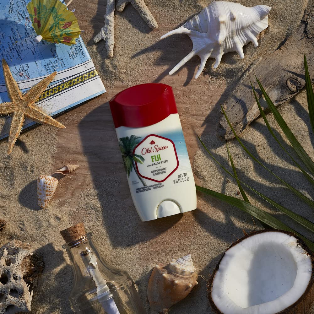 Old Spice Men's Antiperspirant & Deodorant Fiji with Palm Tree, 3.4oz, Pack of 3 - Image 4